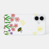 Bee Happy Garden iPhone 16 Hülle (Rückseite (Horizontal))