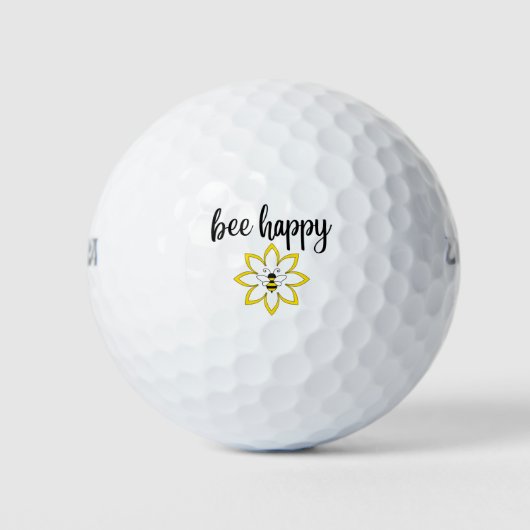 Bee Happy Golfball (Vorderseite)