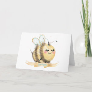 Bee Happy Greeting Card Karte