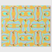 Bee Happy Honeycomb Geschenkpapier (Flach)