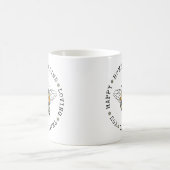 Bee Happy Humble liebevoll dankbar you Kaffeetasse (Mittel)