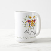 Bee Happy Kaffeetasse (VorderseiteRechts)