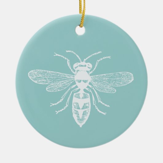 Bee Happy Keramikornament (Vorne)