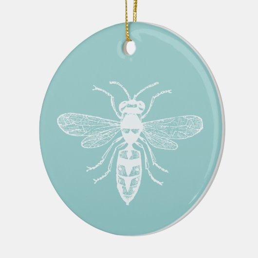 Bee Happy Keramikornament (Links)