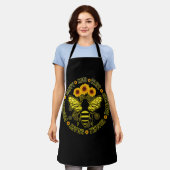 Bee Happy Kind tapfer Humble Smart Positive Hummel Schürze (Getragen)