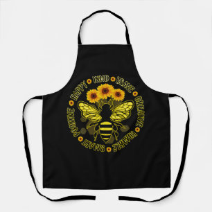 Bee Happy Kind tapfer Humble Smart Positive Hummel Schürze