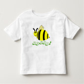 Bee Happy Lächeln gelbe Hummeln Bonbons Kleinkind T-shirt (Vorderseite)