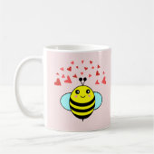 Bee Happy Liebe Herz Kaffeetasse (Links)