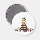 Bee Happy Magnet (Vorderseite/Rückseite)
