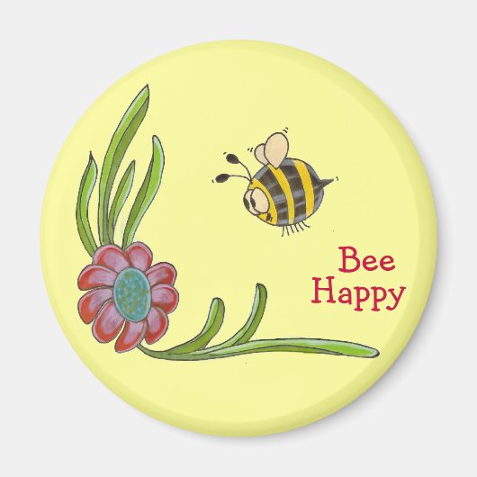 Bee Happy Magnet (Vorne)