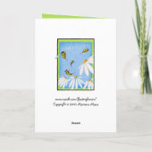 Bee Happy Mother's Day Card Karte (Rückseite)