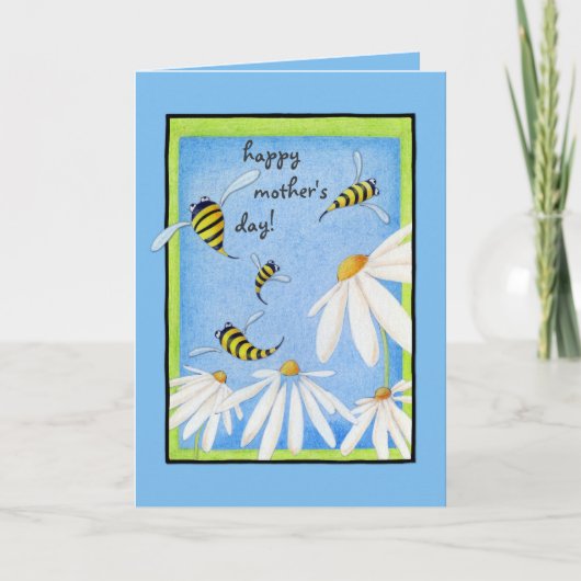 Bee Happy Mother's Day Card Karte (Vorderseite)