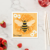Bee Happy Napkins Serviette (Beispiel)