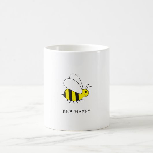 BEE HAPPY Niedlich Bumble Bee Kaffeetasse (Mittel)