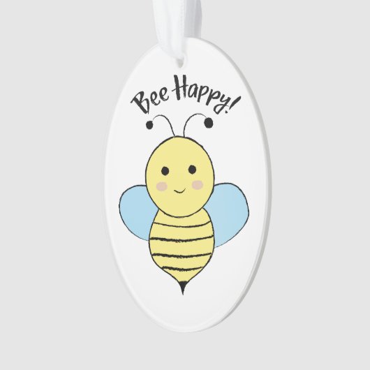 Bee Happy Ornament (Vorderseite)