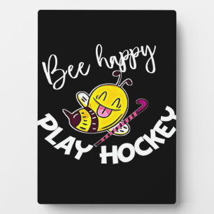 Bee Happy Play Hockey Bee Geschenke ,I Liebe Bee H Fotoplatte