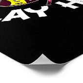 Bee Happy Play Hockey Bee Gifts ,I Love Bee Honey Poster (Ecke)