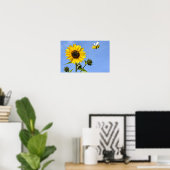 Bee Happy. Poster (Heimbüro)
