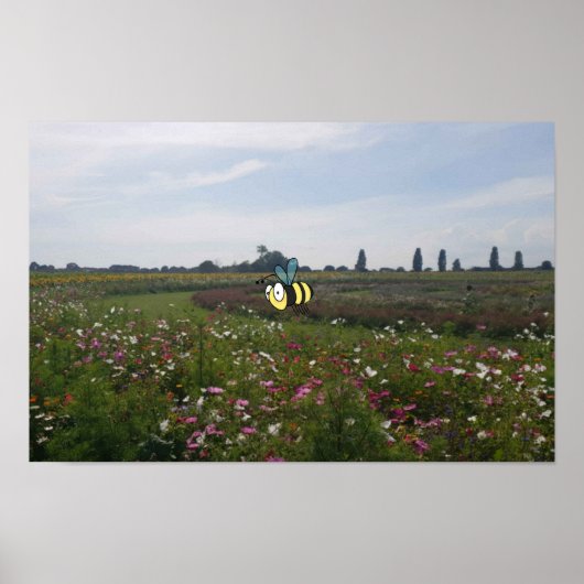Bee Happy Poster (Vorne)