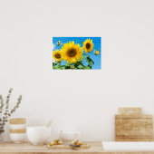 Bee Happy. Poster (Küche)