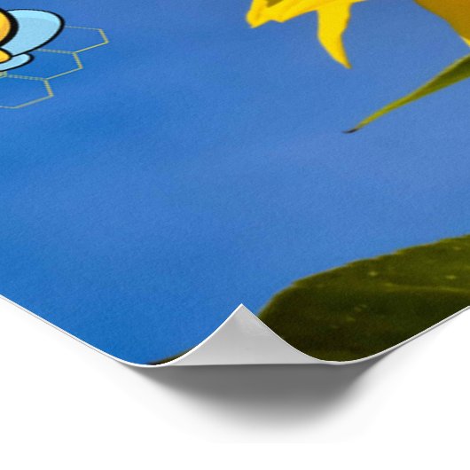 Bee Happy. Poster (Ecke)