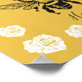 Bee Happy Poster (Ecke)