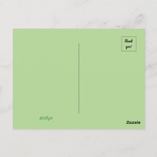 Bee Happy Postkarte (Rückseite)