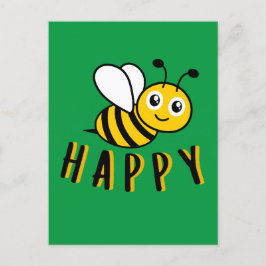 Bee Happy Postkarte