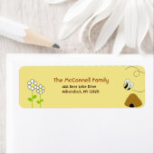 Bee Happy PRINTABLE ADRESSE ETIKETTIEREN (Insitu)