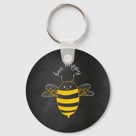 Bee Happy Schlüsselanhänger (Vorderseite)