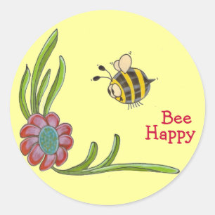 Bee Happy Sticker