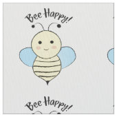 Bee Happy Stoff (Nahaufnahme)