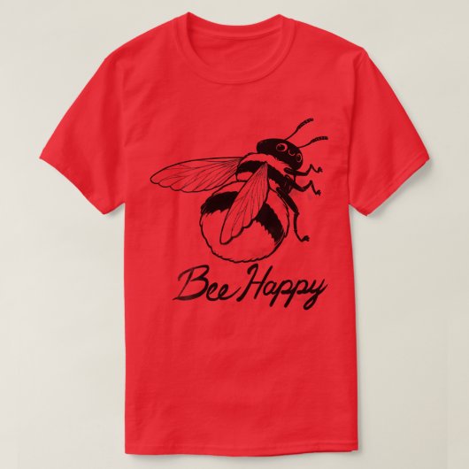 Bee Happy T-Shirt (Design vorne)