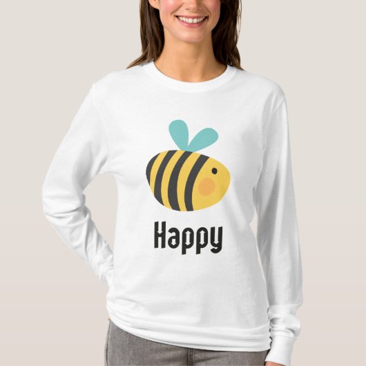 Bee Happy T-Shirt (Vorderseite)