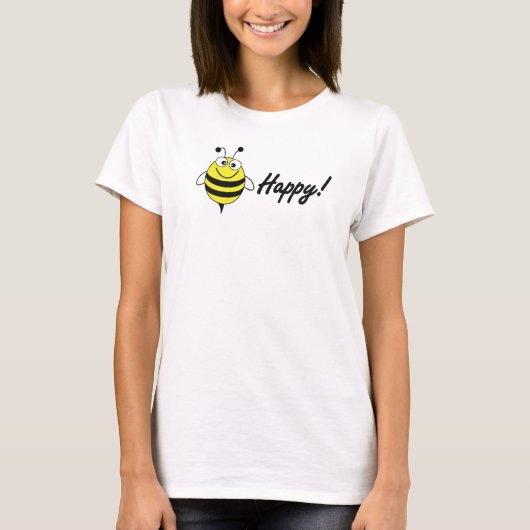 Bee Happy T-Shirt (Vorderseite)