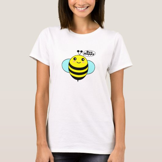 Bee Happy T - Shirt (Vorderseite)