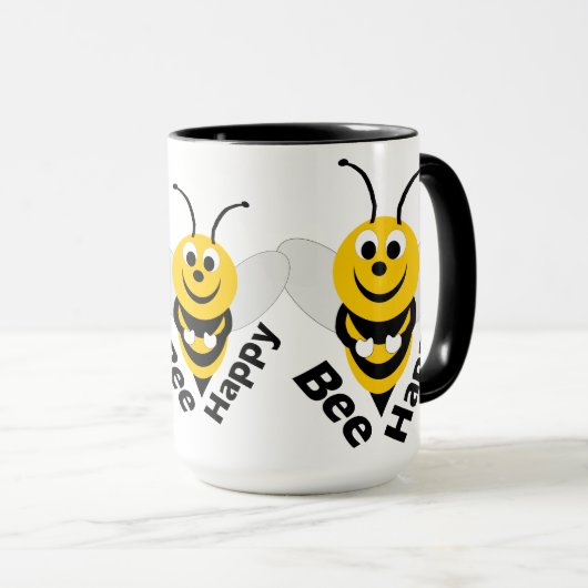 Bee Happy Tasse (VorderseiteRechts)