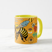 Bee happy tasse (VorderseiteRechts)