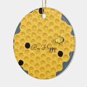 Bee Happy & The Honeycomb Keramikornament (Links)