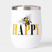 Bee Happy Thermal Tumbler (Rückseite)