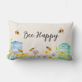 Bee Happy Throw Kissen