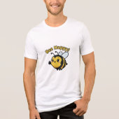 Bee Happy! Tri-Blend Shirt (Vorderseite)