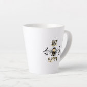 Bee Happy | Vintage Honigbiene Milchtasse (Rechte Ecke)