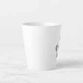 Bee Happy | Vintage Honigbiene Milchtasse (Vorderseite)