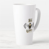 Bee Happy | Vintage Honigbiene Milchtasse (Rechte Ecke)