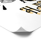 Bee Happy | Vintage Honigbiene Poster (Ecke)