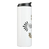 Bee Happy | Vintage Honigbiene Thermosbecher (Nach links gedreht)