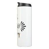 Bee Happy | Vintage Honigbiene Thermosbecher (Nach rechts gedreht)