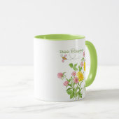Bee Happy Wildblume Tasse (VorderseiteRechts)