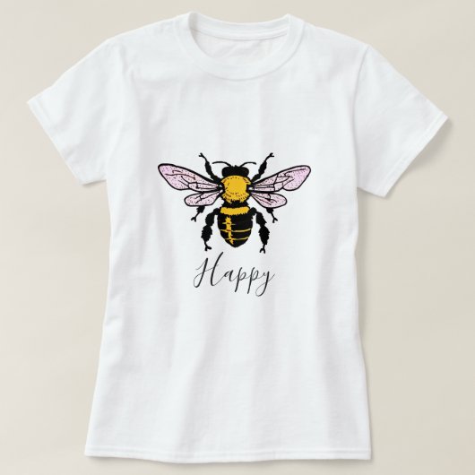 Bee Happy Women's T - Shirt (Design vorne)